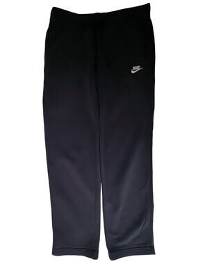 Nike Futura Logo Open Hem Fleece Sweatpants Men's Small Black